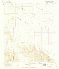 Borrego Mountain SE California Historical topographic map, 1:24000 scale, 7.5 X 7.5 Minute, Year 1958
