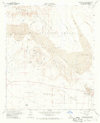 Borrego Mountain California Historical topographic map, 1:24000 scale, 7.5 X 7.5 Minute, Year 1960