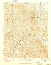 Branch Mtn California Historical topographic map, 1:62500 scale, 15 X 15 Minute, Year 1942