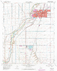 Brawley California Historical topographic map, 1:24000 scale, 7.5 X 7.5 Minute, Year 1957