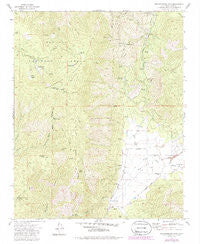 Breckenridge Mountain California Historical topographic map, 1:24000 scale, 7.5 X 7.5 Minute, Year 1972