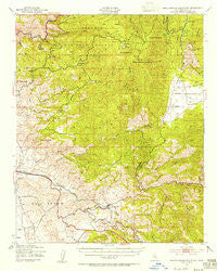 Breckenridge Mtn California Historical topographic map, 1:62500 scale, 15 X 15 Minute, Year 1943