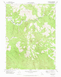 Bridgeville California Historical topographic map, 1:24000 scale, 7.5 X 7.5 Minute, Year 1969