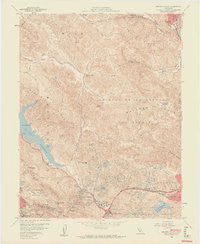 Briones Valley California Historical topographic map, 1:24000 scale, 7.5 X 7.5 Minute, Year 1959