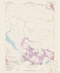 Briones Valley California Historical topographic map, 1:24000 scale, 7.5 X 7.5 Minute, Year 1959