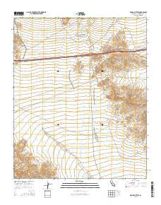 Brown Buttes California Current topographic map, 1:24000 scale, 7.5 X 7.5 Minute, Year 2015