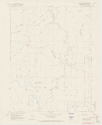 Brushy Mtn California Historical topographic map, 1:24000 scale, 7.5 X 7.5 Minute, Year 1966