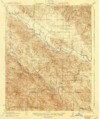 Bryson California Historical topographic map, 1:62500 scale, 15 X 15 Minute, Year 1919