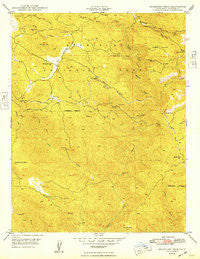 Buckhorn Peak California Historical topographic map, 1:24000 scale, 7.5 X 7.5 Minute, Year 1949