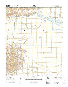Buena Vista Lake Bed California Current topographic map, 1:24000 scale, 7.5 X 7.5 Minute, Year 2015