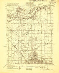Bullard California Historical topographic map, 1:31680 scale, 7.5 X 7.5 Minute, Year 1921