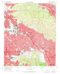 Burbank California Historical topographic map, 1:24000 scale, 7.5 X 7.5 Minute, Year 1966