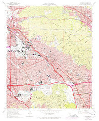 Burbank California Historical topographic map, 1:24000 scale, 7.5 X 7.5 Minute, Year 1966