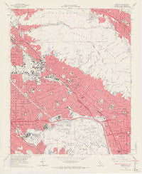Burbank California Historical topographic map, 1:24000 scale, 7.5 X 7.5 Minute, Year 1966