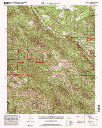 Burnett Peak California Historical topographic map, 1:24000 scale, 7.5 X 7.5 Minute, Year 1995