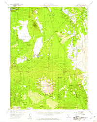 Burney California Historical topographic map, 1:62500 scale, 15 X 15 Minute, Year 1957