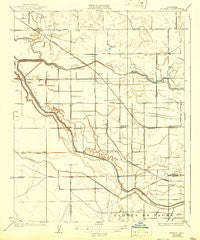 Burrel California Historical topographic map, 1:31680 scale, 7.5 X 7.5 Minute, Year 1927