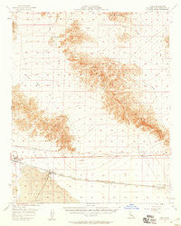 Cadiz California Historical topographic map, 1:62500 scale, 15 X 15 Minute, Year 1956