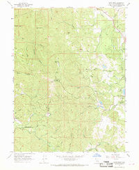 Cahto Peak California Historical topographic map, 1:24000 scale, 7.5 X 7.5 Minute, Year 1967