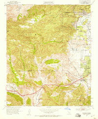 Calabasas California Historical topographic map, 1:24000 scale, 7.5 X 7.5 Minute, Year 1952