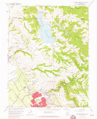 Calaveras Reservoir California Historical topographic map, 1:24000 scale, 7.5 X 7.5 Minute, Year 1961