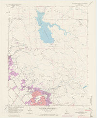 Calaveras Reservoir California Historical topographic map, 1:24000 scale, 7.5 X 7.5 Minute, Year 1961