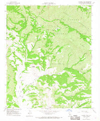 Caldwell Mesa California Historical topographic map, 1:24000 scale, 7.5 X 7.5 Minute, Year 1967