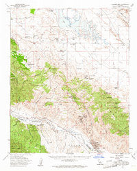 Caliente Mountain California Historical topographic map, 1:62500 scale, 15 X 15 Minute, Year 1959