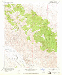 Caliente Mtn California Historical topographic map, 1:24000 scale, 7.5 X 7.5 Minute, Year 1959