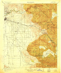 Caliente California Historical topographic map, 1:125000 scale, 30 X 30 Minute, Year 1914