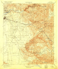 Caliente California Historical topographic map, 1:125000 scale, 30 X 30 Minute, Year 1914