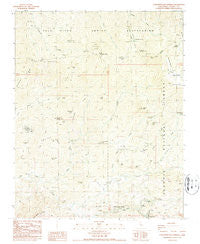 California Hot Springs California Historical topographic map, 1:24000 scale, 7.5 X 7.5 Minute, Year 1986