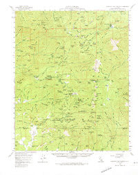 California Hot Springs California Historical topographic map, 1:62500 scale, 15 X 15 Minute, Year 1958