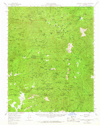 California Hot Springs California Historical topographic map, 1:62500 scale, 15 X 15 Minute, Year 1958