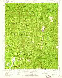 California Hot Springs California Historical topographic map, 1:62500 scale, 15 X 15 Minute, Year 1958