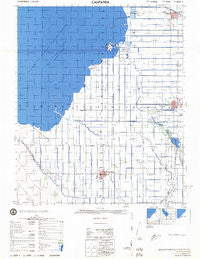 Calipatria California Historical topographic map, 1:50000 scale, 15 X 15 Minute, Year 1976