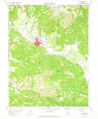 Calistoga California Historical topographic map, 1:24000 scale, 7.5 X 7.5 Minute, Year 1958