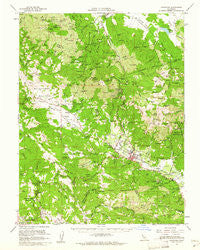 Calistoga California Historical topographic map, 1:62500 scale, 15 X 15 Minute, Year 1959