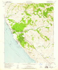 Cambria California Historical topographic map, 1:24000 scale, 7.5 X 7.5 Minute, Year 1959