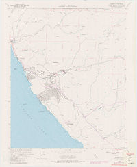Cambria California Historical topographic map, 1:24000 scale, 7.5 X 7.5 Minute, Year 1959