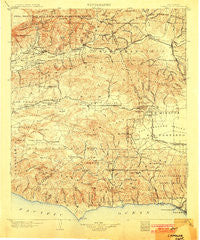 Camulos California Historical topographic map, 1:125000 scale, 30 X 30 Minute, Year 1903
