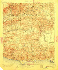 Camulos California Historical topographic map, 1:125000 scale, 30 X 30 Minute, Year 1903