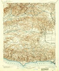 Camulos California Historical topographic map, 1:125000 scale, 30 X 30 Minute, Year 1903