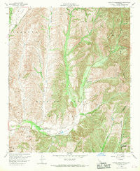 Canada Gobernadora California Historical topographic map, 1:24000 scale, 7.5 X 7.5 Minute, Year 1968