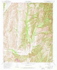 Canada Gobernadora California Historical topographic map, 1:24000 scale, 7.5 X 7.5 Minute, Year 1968