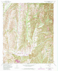 Canada Gobernadora California Historical topographic map, 1:24000 scale, 7.5 X 7.5 Minute, Year 1968