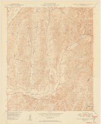 Canada Gobernadora California Historical topographic map, 1:24000 scale, 7.5 X 7.5 Minute, Year 1949