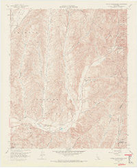 Canada Gobernadora California Historical topographic map, 1:24000 scale, 7.5 X 7.5 Minute, Year 1968
