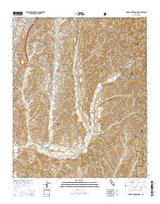 Canada Gobernadora California Current topographic map, 1:24000 scale, 7.5 X 7.5 Minute, Year 2015