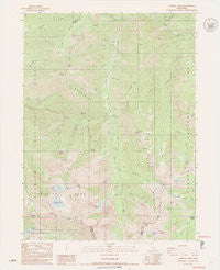 Caribou Lake California Historical topographic map, 1:24000 scale, 7.5 X 7.5 Minute, Year 1986